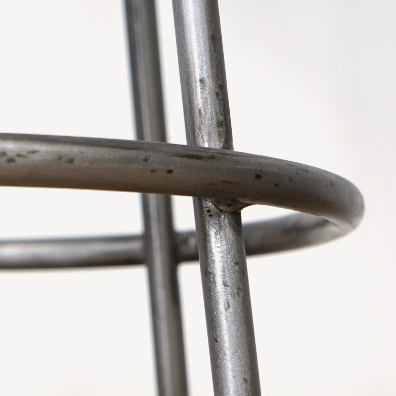 Skandinavischer Hocker SCANDUS aus Holz und Metall