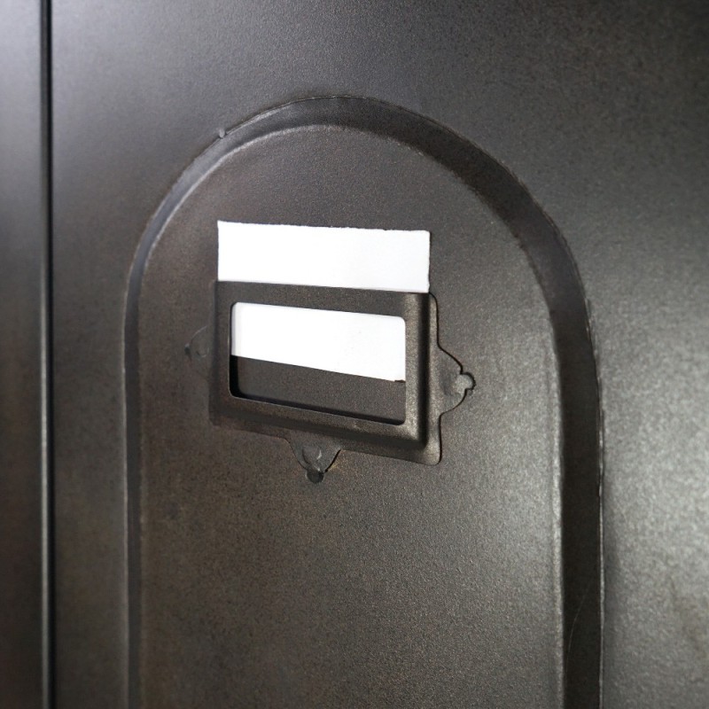 3-türiger Industrieschrank aus Metall