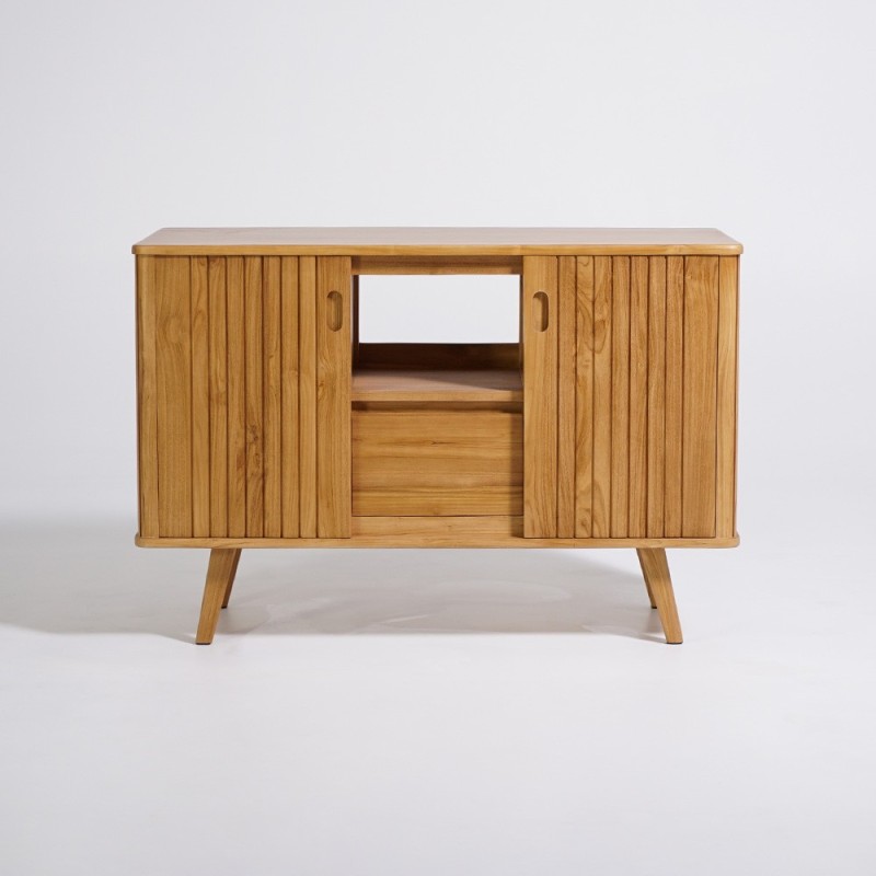 Badezimmermöbel aus massivem Teakholz 120 cm - Neha