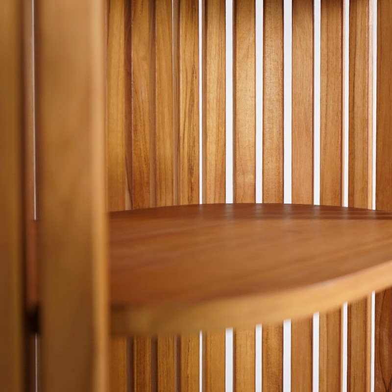 Badezimmersäule aus massivem Teakholz - Keya