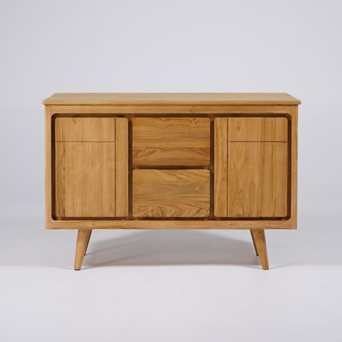 Badezimmermöbel aus massivem Teakholz 120 cm - Pragati