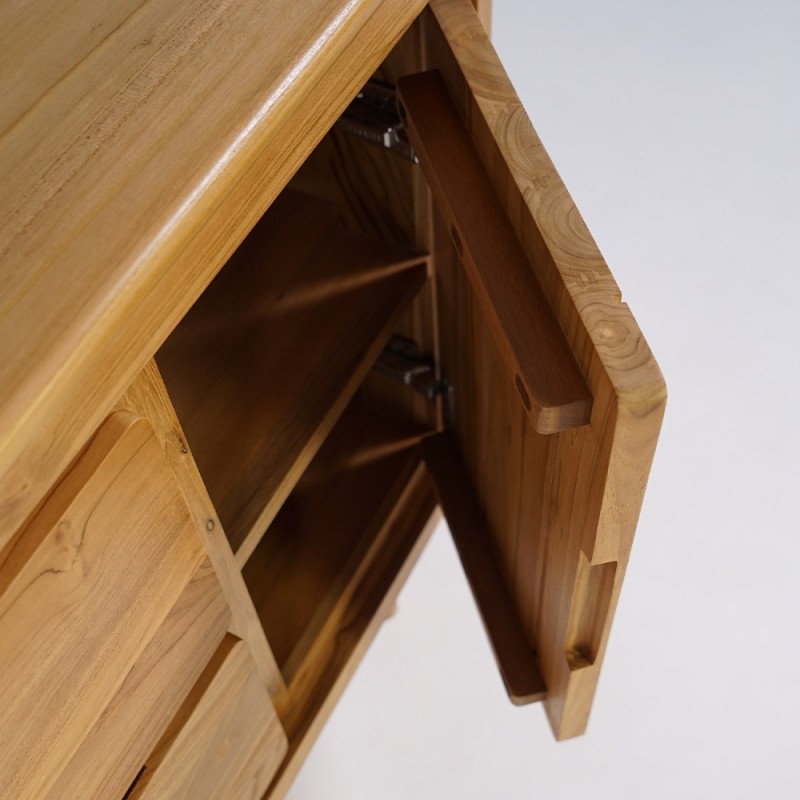 Badezimmermöbel aus massivem Teakholz 120 cm - Pragati