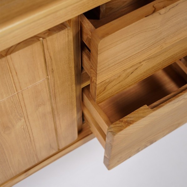 Badezimmermöbel aus massivem Teakholz 120 cm - Pragati