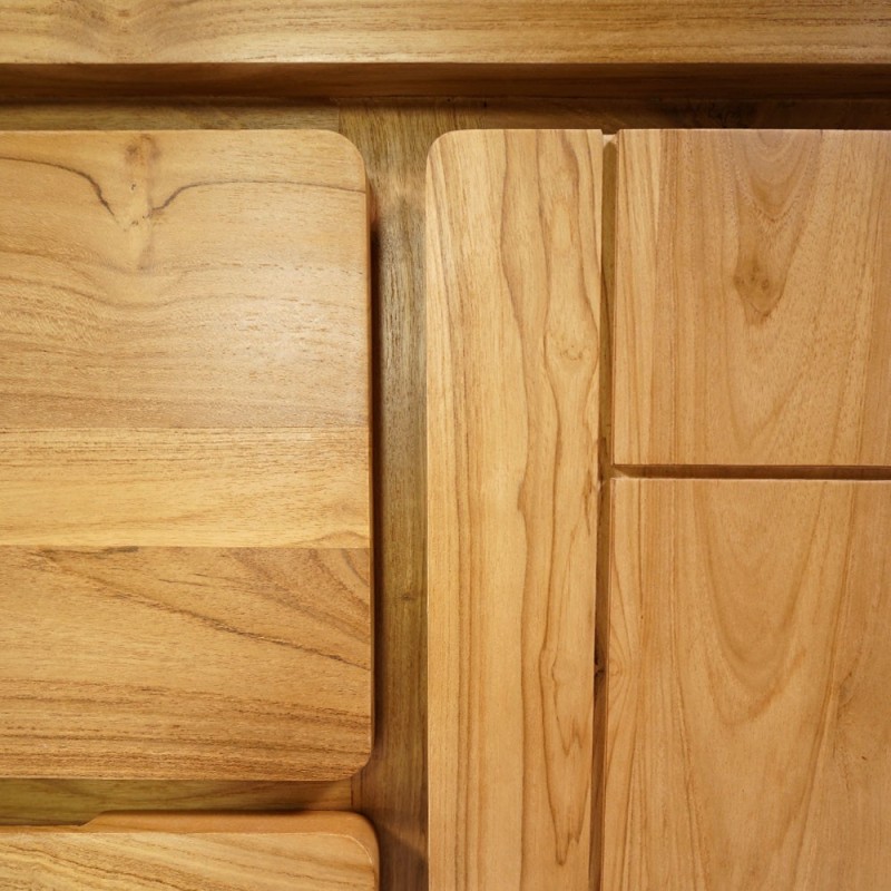 Badezimmermöbel aus massivem Teakholz 120 cm - Pragati