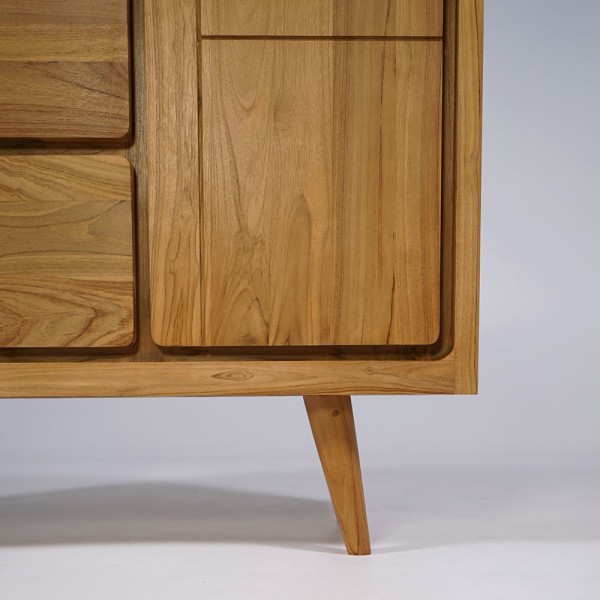 Badezimmermöbel aus massivem Teakholz 120 cm - Pragati