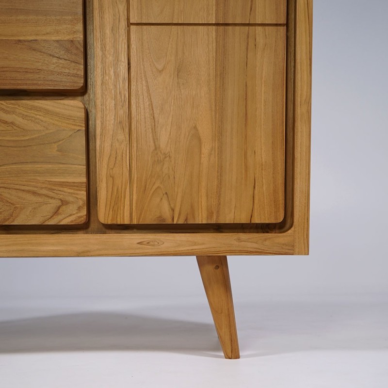 Badezimmermöbel aus massivem Teakholz 120 cm - Pragati