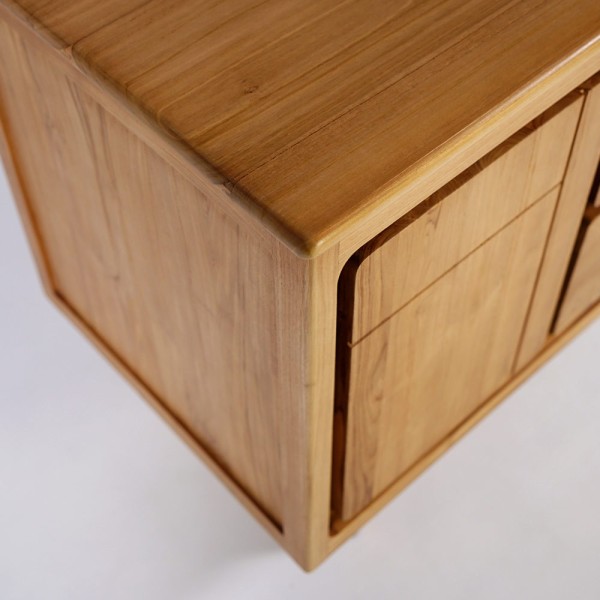 Badezimmermöbel aus massivem Teakholz 120 cm - Pragati