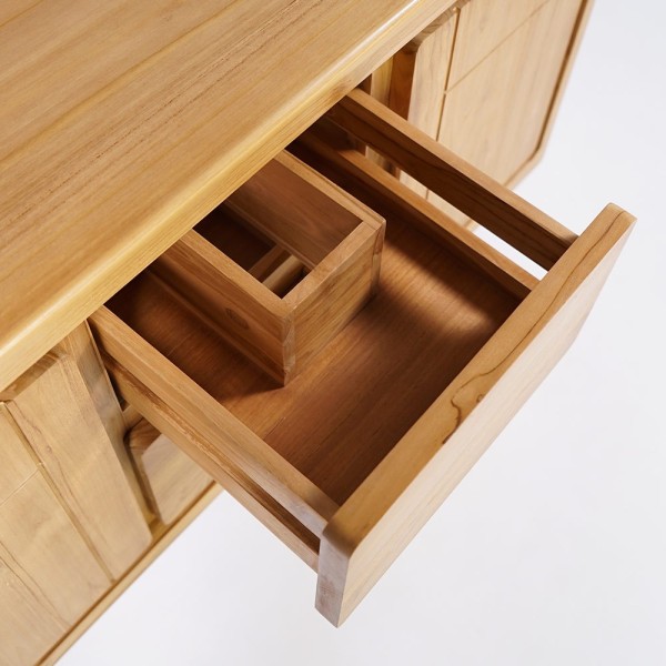 Badezimmermöbel aus massivem Teakholz 120 cm - Pragati