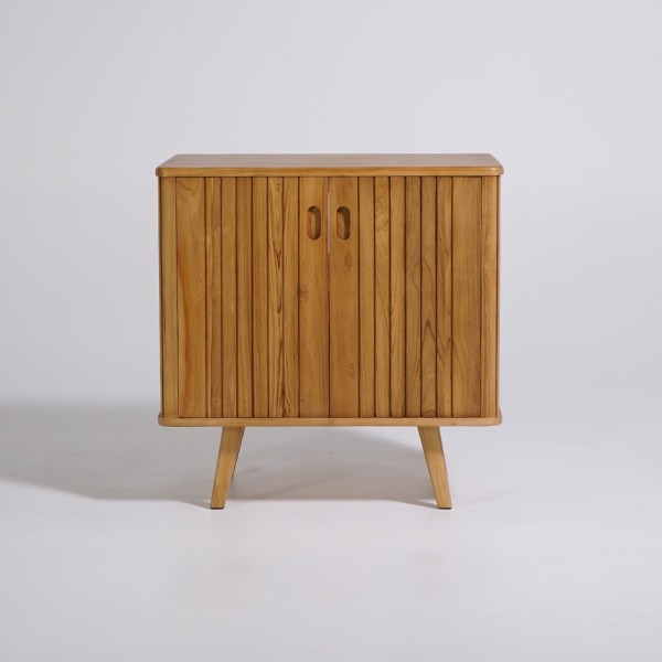 Waschtischunterschrank aus massivem Teakholz 80 cm - Neha