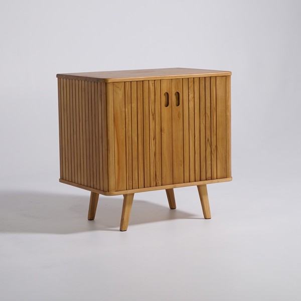 Waschtischunterschrank aus massivem Teakholz 80 cm - Neha