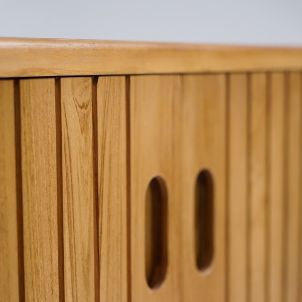 Waschtischunterschrank aus massivem Teakholz 80 cm - Neha