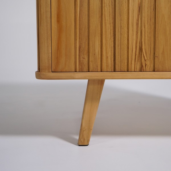 Waschtischunterschrank aus massivem Teakholz 80 cm - Neha