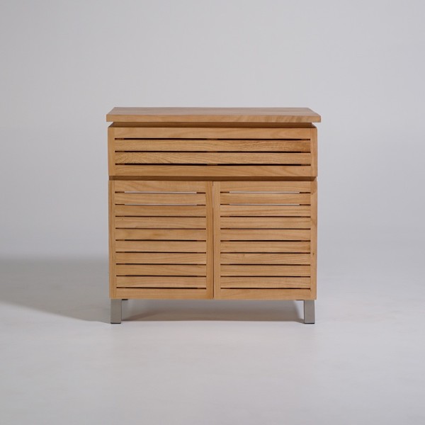Waschtischunterschrank aus Massivholz 80 cm - Reva