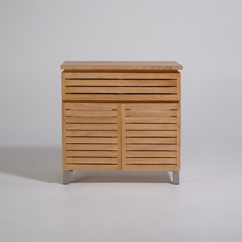Waschtischunterschrank aus Massivholz 80 cm - Reva