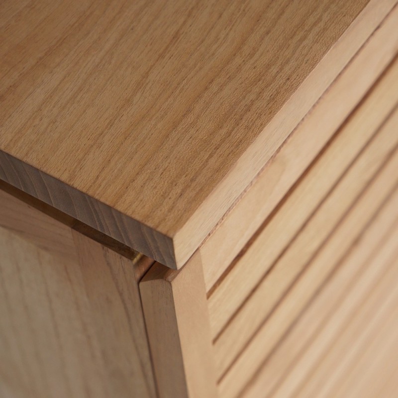 Waschtischunterschrank aus Massivholz 80 cm - Reva