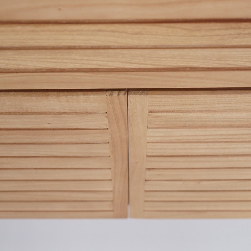 Waschtischunterschrank aus Massivholz 80 cm - Reva