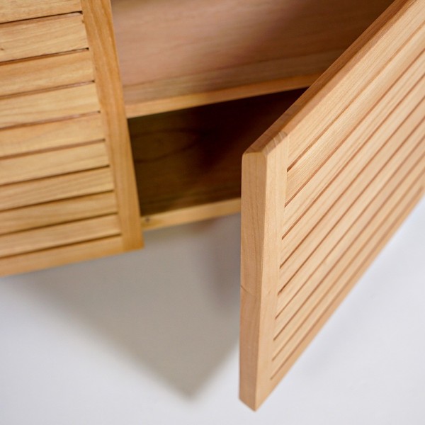 Waschtischunterschrank aus Massivholz 80 cm - Reva