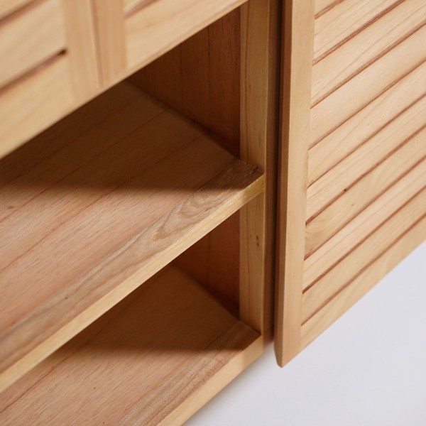 Waschtischunterschrank aus Massivholz 140 cm - Reva