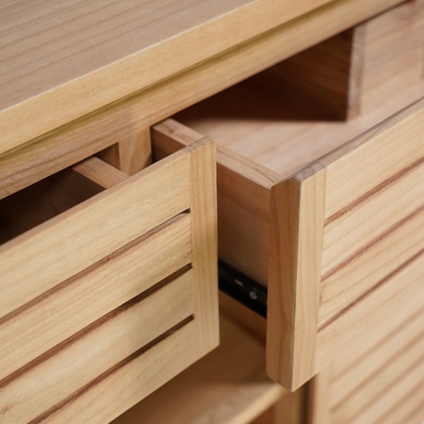 Waschtischunterschrank aus Massivholz 140 cm - Reva