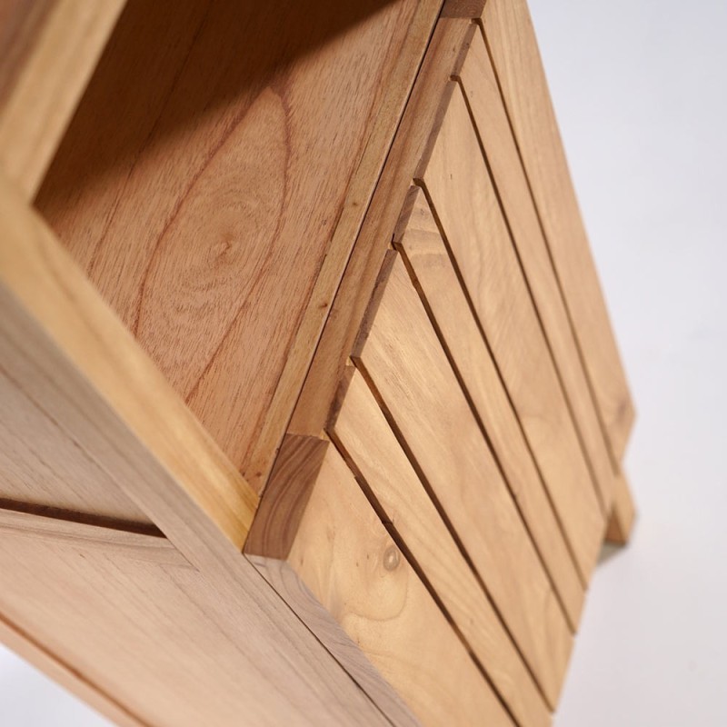 Badezimmersäule aus Massivholz zum Aufstellen - Satya