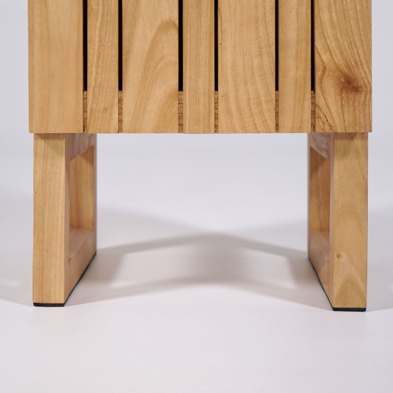 Badezimmersäule aus Massivholz zum Aufstellen - Satya