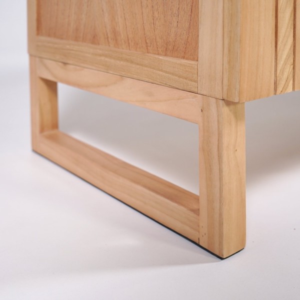 Badezimmermöbel mit Waschbeckenunterschrank aus Massivholz 140 cm - Satya