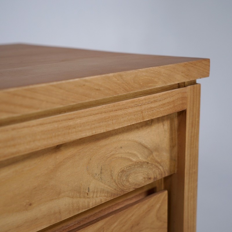 Waschtischunterschrank aus Massivholz 80 cm - Ashwini