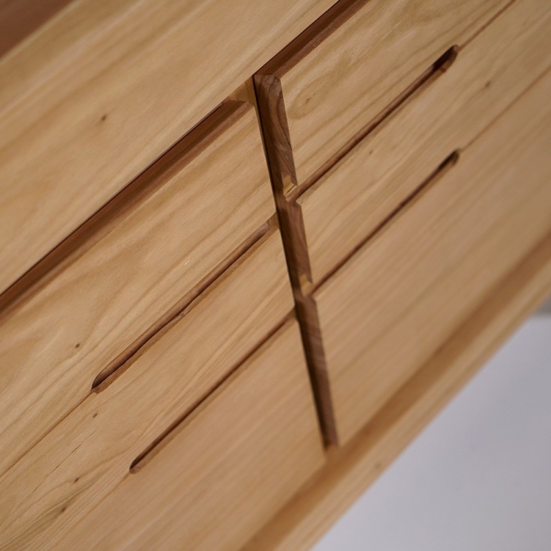 Waschtischunterschrank aus Massivholz 80 cm - Ashwini