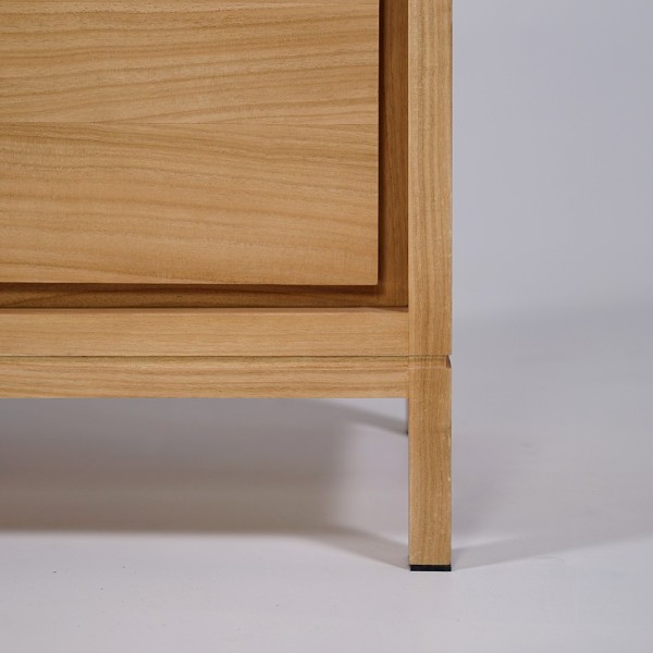 Waschtischunterschrank aus Massivholz 80 cm - Ashwini