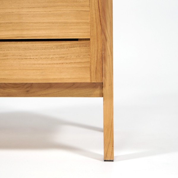 Waschbeckenunterschrank aus massivem Teakholz 80 cm - Nandini