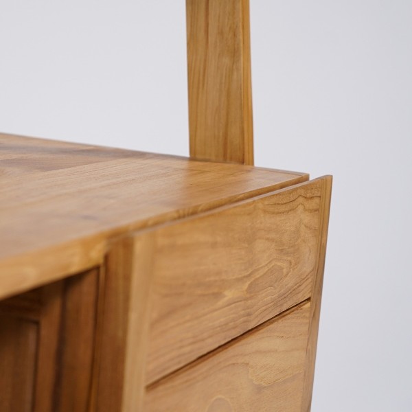Badezimmerschrank aus massivem Teakholz 120 cm - Nandini