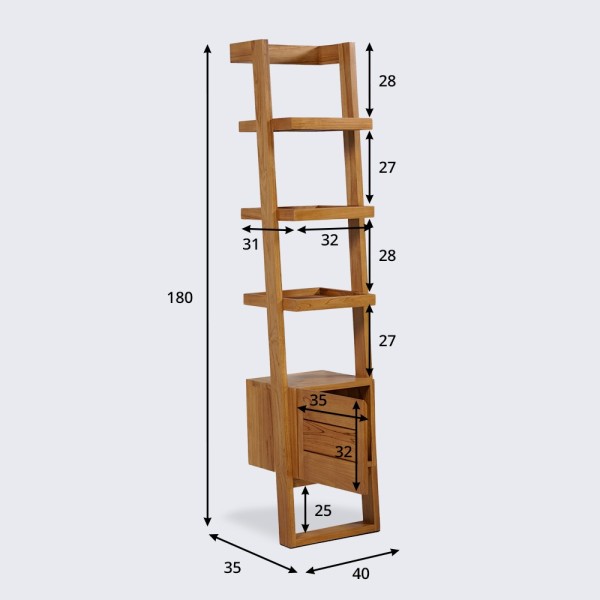 Massive Teakholzsäule - Nandini
