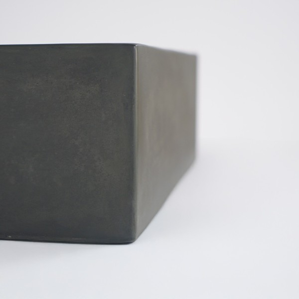 Betonwaschbecken rechteckig - Kupfergrün - Slate Wave