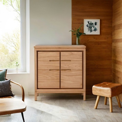 Anrichte aus Massivholz 80 cm - Ashwini