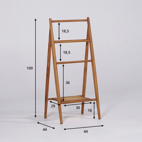 Handtuchhalter aus massivem Teakholz - Santiago