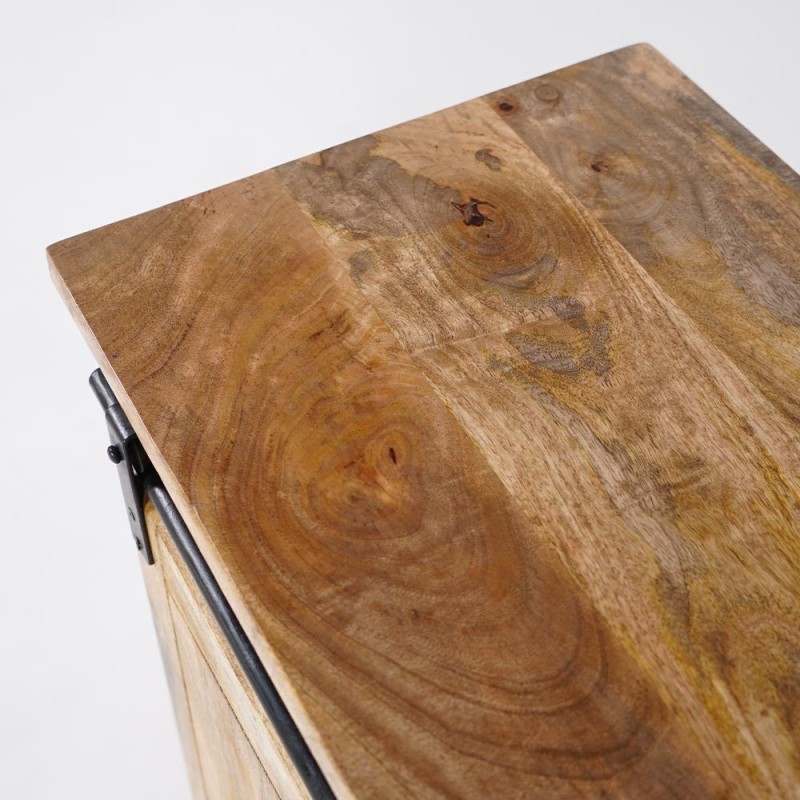 Buffet Weinkeller Massivholz und Metall - Paris