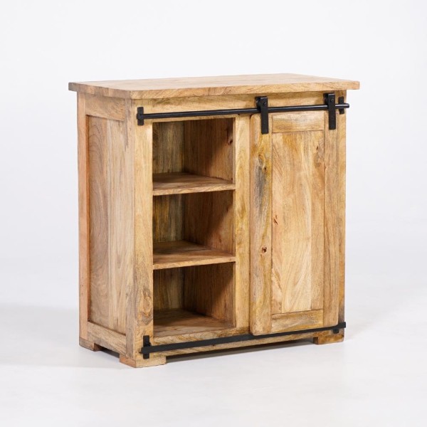 Buffet Weinkeller Massivholz und Metall - Paris