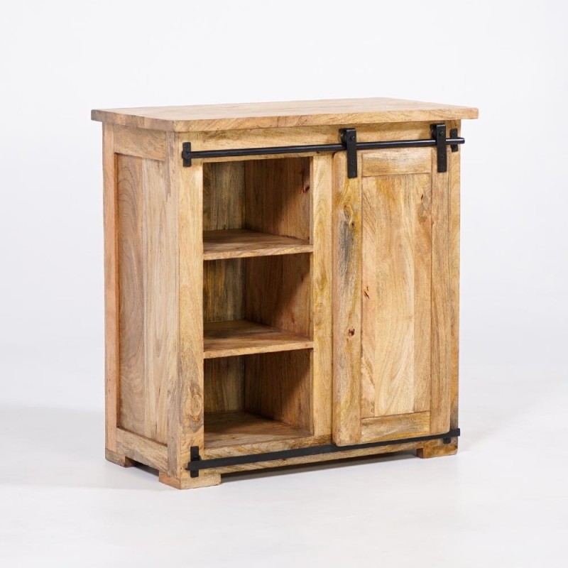 Buffet Weinkeller Massivholz und Metall - Paris