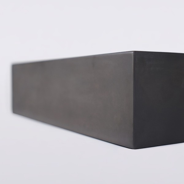 Betonwaschbecken rechteckig - Tief anthrazit - Pure Cast