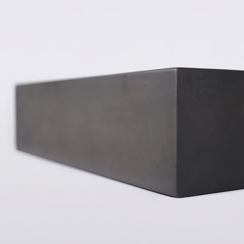 Betonwaschbecken rechteckig - Tief anthrazit - Pure Cast