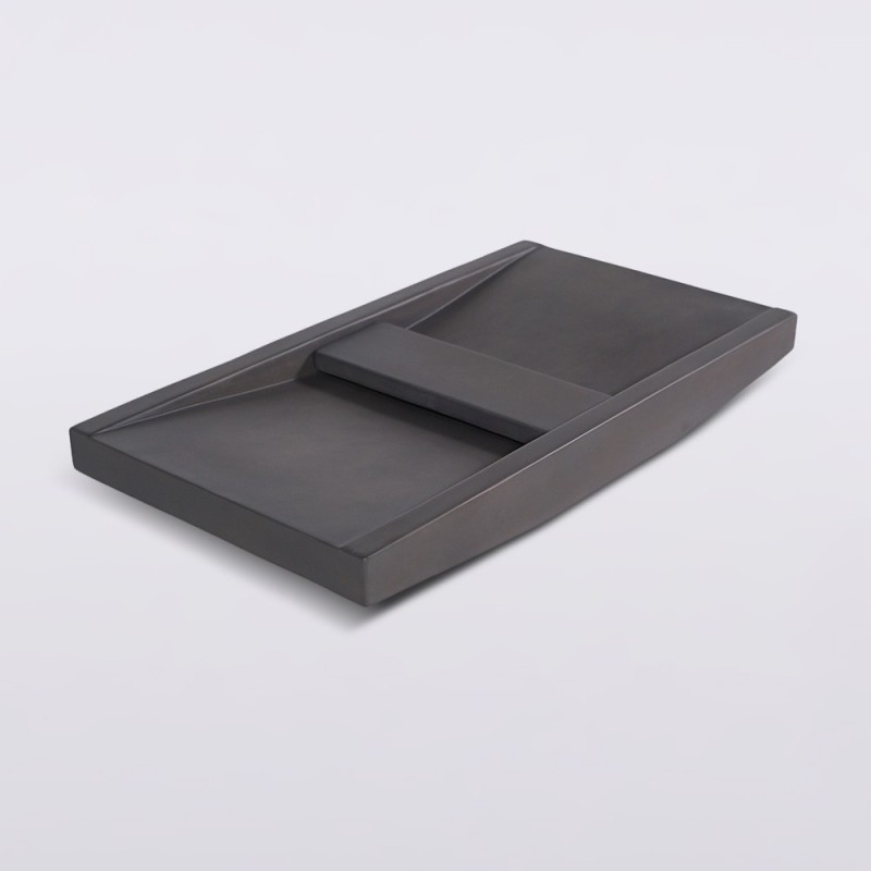 Doppelwaschbecken aus Beton in tiefem Anthrazit - Cementis