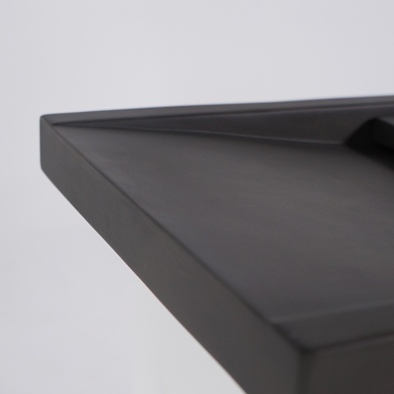 Doppelwaschbecken aus Beton in tiefem Anthrazit - Cementis