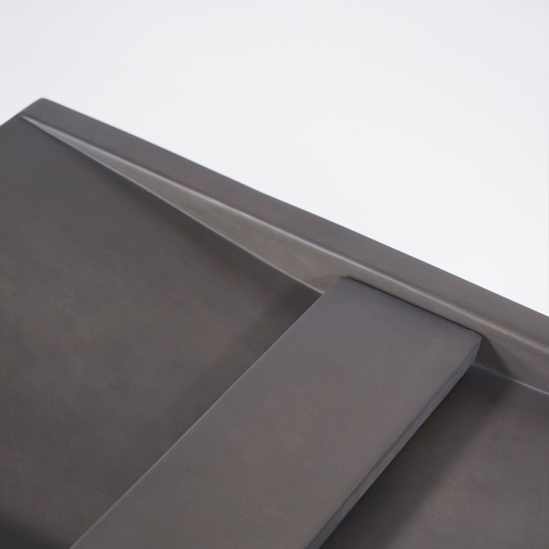 Doppelwaschbecken aus Beton in tiefem Anthrazit - Cementis