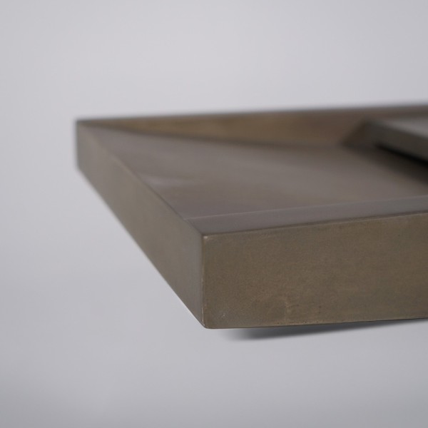 Doppelwaschbecken aus Beton naturfarben - Cementis