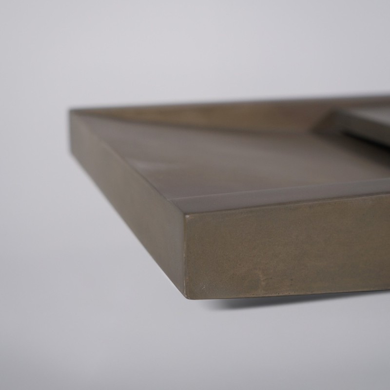 Doppelwaschbecken aus Beton naturfarben - Cementis