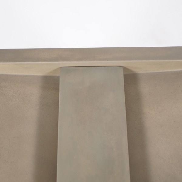 Doppelwaschbecken aus Beton naturfarben - Cementis