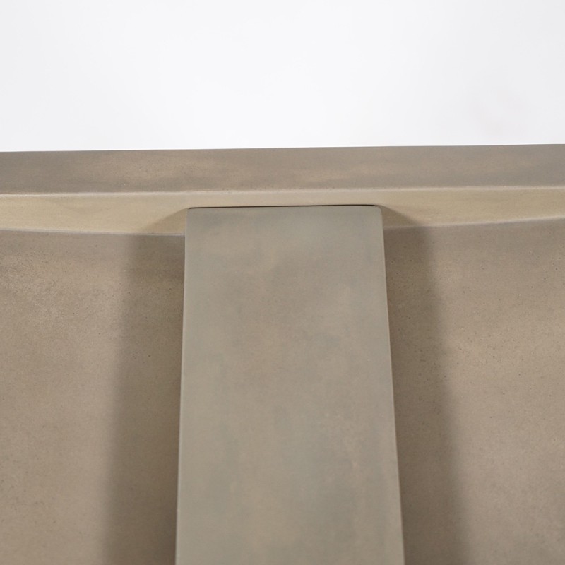 Doppelwaschbecken aus Beton naturfarben - Cementis