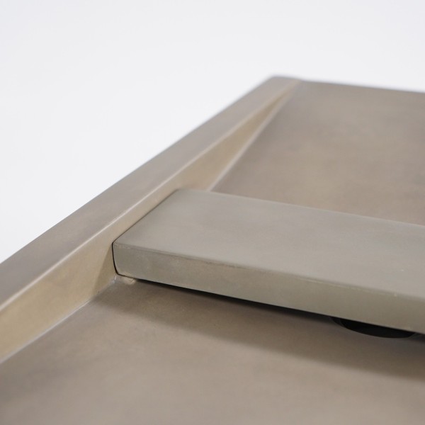 Doppelwaschbecken aus Beton naturfarben - Cementis