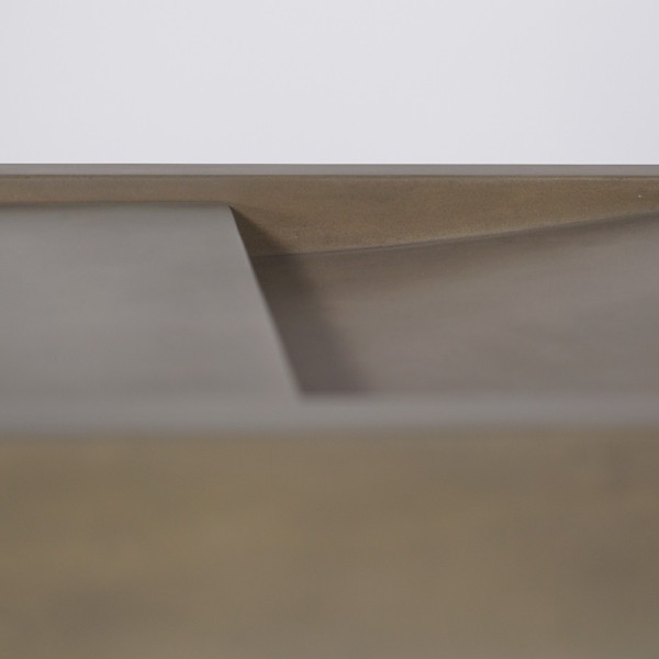 Doppelwaschbecken aus Beton naturfarben - Cementis