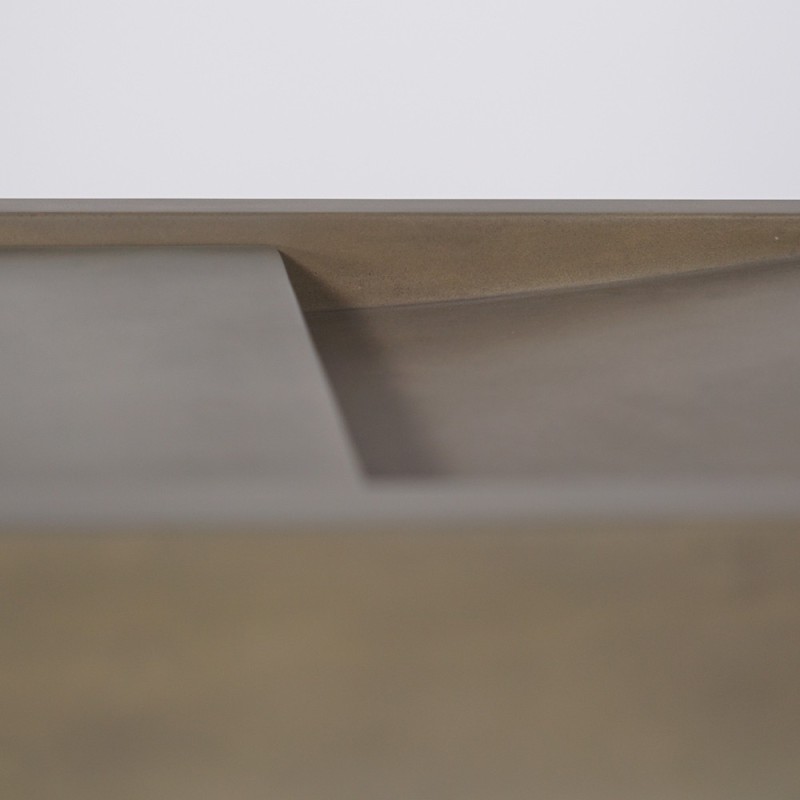 Doppelwaschbecken aus Beton naturfarben - Cementis